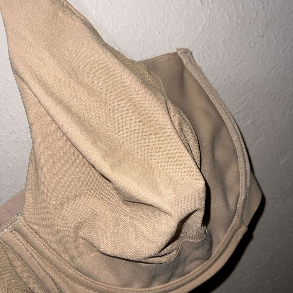 34G Wacoal Keep Your Cool Bra Underwire Bra Beige Seamless 855378 - Picture 7 of 12
